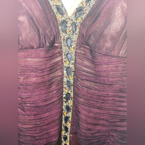 Boho formal gown / 20s Flapper Gown - Picture 3 of 6